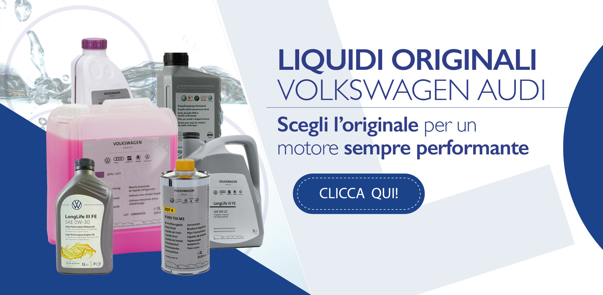 liquidi originali volkswagen audi